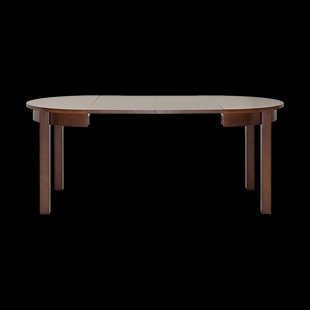 Derek uitschuifbare houten eettafel walnoot - met verlengstuk - 100-190 x 100 cm