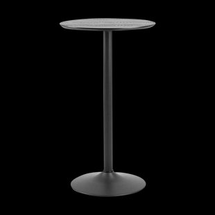 Vino houten bartafel zwart - Ø 60 cm