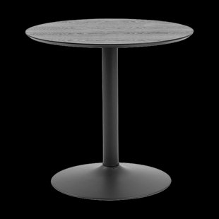 Vino houten tafel zwart - Ø 80 cm