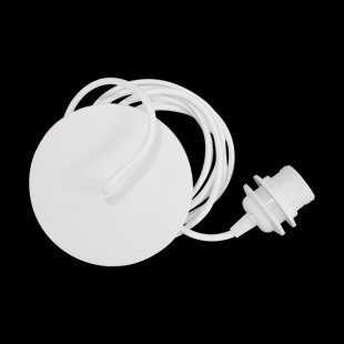 Rosette koordset wit - Ø 14 cm