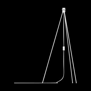 Tripod Floor lampenstandaard white