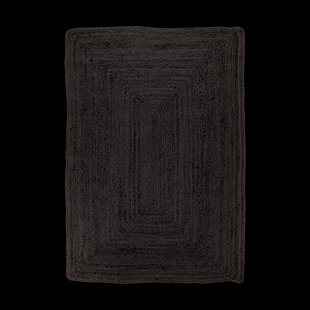 Milou jute vloerkleed donkergrijs - 180 x 120 cm