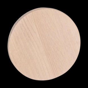 Milford eikenhouten wandknop whitewash - Ø 12 cm