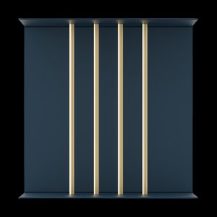 Teaser shelf aluminium wandrek petrol blue