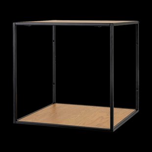 Karen metalen wandkubus naturel - 36 x 36 cm