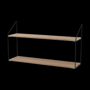 Cara houten wandrek naturel - 60 x 33 cm