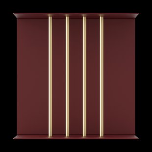 Teaser shelf aluminium wandrek ruby red