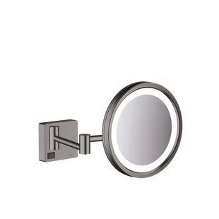 Scheerspiegel AddStoris HansGrohe Met LED Licht Geborsteld Zwart Chroom