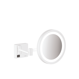 Scheerspiegel AddStoris HansGrohe Met LED Licht Mat Wit