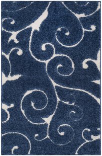 Vloerkleed Hafsa donkerblauw |