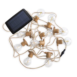Newgarden Allegra LED solarlichtketting jute kabel