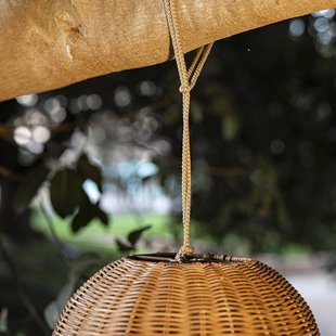 Newgarden Saona LED buiten hanglamp van rotan