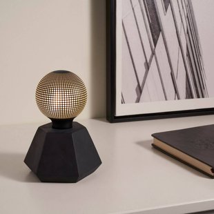 Pauleen Black Flare sfeerlamp beton zwart