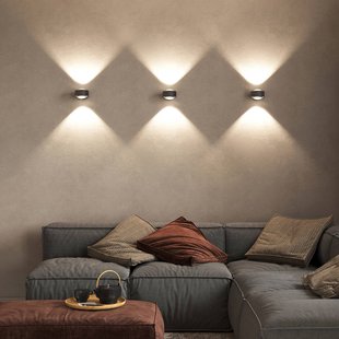 Top Light Puk Maxx Wall, LED, heldere lenzen, antraciet mat