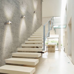 Top Light LED wandlamp Focus 100, heldere lenzen, chroom