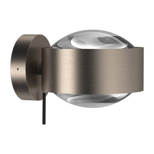 Top Light Puk Maxx Wall+, G9, heldere glazen, mat nikkel
