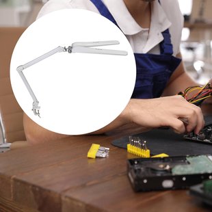 LED klemlamp MAULcraft duo, wit, 52 cm, 2-lamps, dimbaar