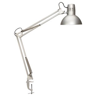 MAULstudie klemlamp, zilverkleurig, hoogte 44 cm, metaal