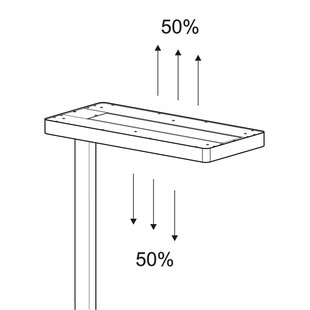 LED tafellamp MAULjuvis, zilver, 120 cm dimbaar klemvoet
