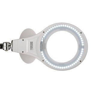 LED klemlamp MAULmakro, wit, hoogte 50 cm