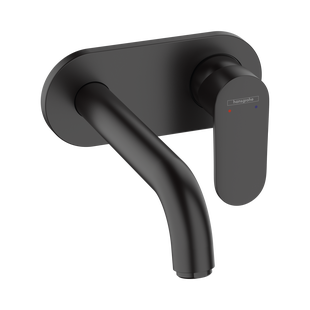 Inbouw Wastafelmengkraan HansGrohe Vernis Blend 2-gats Afbouwdeel Eengreeps Voor Wandmontage Mat Zwart