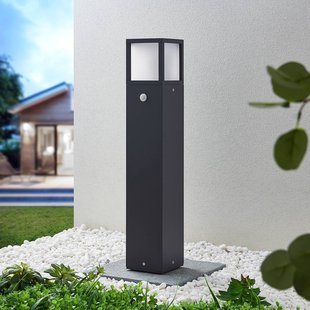 Lucande Dewari tuinpadverlichting, bewegingsmelder, E27, 65cm, IP54