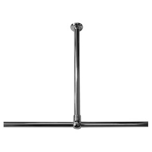 Plafondsteun Seallux ten behoeve van douche hoekstang 60 cm chroom