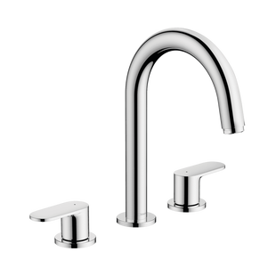 Wastafelmengkraan 3-gats HansGrohe Vernis Blend Met Trekwaste Chroom