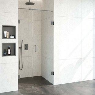 Nisdeur Compleet Just Creating Profielloos 2-Delig 100x200 cm 40/60 Gunmetal