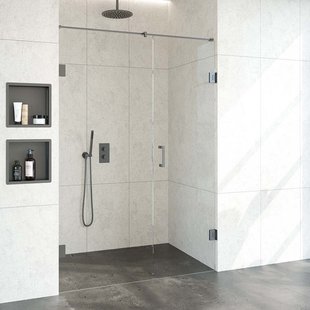 Nisdeur Compleet Just Creating Profielloos 2-Delig 140x200 cm 80/60 Gunmetal Nisdeur Compleet Just Creating Profielloos 2-Delig 140x200 cm 80/60 Gunmetal