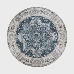 Valerie vloerkleed blauw - Ø 200 cm