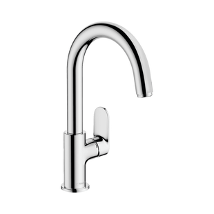 Wastafelmengkraan HansGrohe Vernis Blend 210 Eengreeps Met Trekwaste En Draaibare Uitloop Chroom