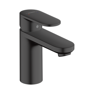 Wastafelmengkraan HansGrohe Vernis Blend 100 Eengreeps CoolStart Met Trekwaste Mat Zwart