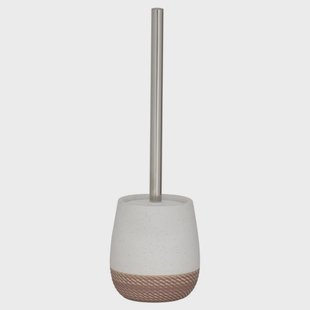 Toiletborstel met houder vrijstaand Sealskin Braid Zand