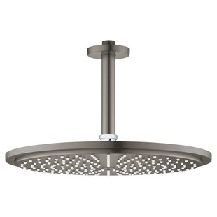 Regendouche GROHE Rainshower Cosmopolitan Metal Met Plafondbuis Hard Graphite Geborsteld