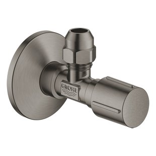 Hoekstopkraan GROHE Angle Valves Hard Graphite Geborsteld