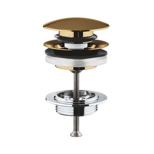 Waste GROHE Others met Push Open Plug Cool Sunrise Geborsteld