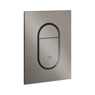 Bedieningsplaat GROHE Arena Cosmopolitan S WC DF 13x17,2cm Hard Graphite Geborsteld