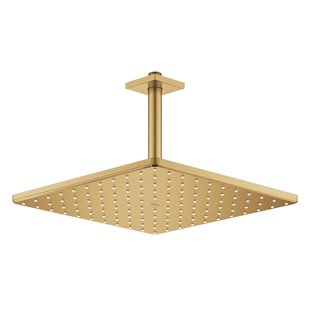 Regendoucheset GROHE Rainshower Mono Cube 31 cm met Plafondarm Cool Sunrise Geborsteld