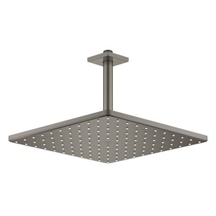 Regendoucheset GROHE Rainshower Mono Cube 31 cm met Plafondarm Hard Graphite Geborsteld