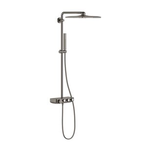 Regendoucheset GROHE Euphoria SmartControl System Cube 31 cm met Glijstang en Handdouche Hard Graphite Geborsteld