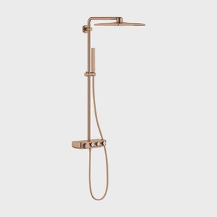 Regendoucheset GROHE Euphoria SmartControl System Cube 31 cm met Glijstang en Handdouche Warm Sunset Geborsteld