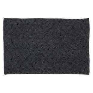 Badmat Sealskin Aztec 60x90 cm Katoen Donkergrijs