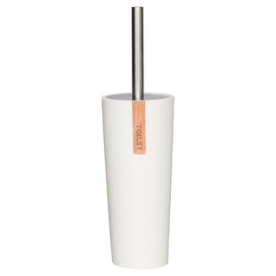 Toiletborstel met Houder Sealskin Pierra Polyresin Wit