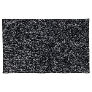 Badmat Sealskin Speckles Polyester micro fiber 80x50 cm Zwart