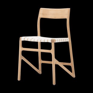 Fawn chair houten eetkamerstoel whitewash - met cotton webbing white 2001