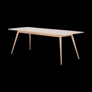 Stafa table houten eettafel whitewash - 200 x 90 cm