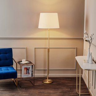 Rothfels Phelandis vloerlamp dimmer messing