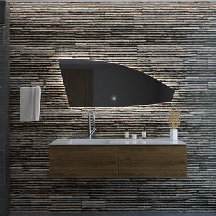 Badkamerspiegel Gliss Design Tartaros 100x50cm LED-Verlichting