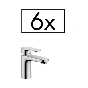 Wastafelmengkraan HansGrohe Vernis Blend 70 Eengreeps Met Trekwaste Chroom (6 stuks)